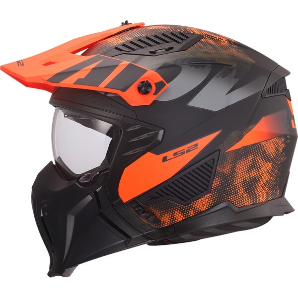 LS2 OF606 DRIFTER GAS ORANGE-06 Gris