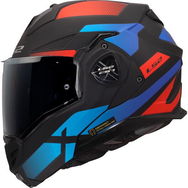 LS2 FF901 ADVANT X NOVA BLUE-06 Negro Rojo
