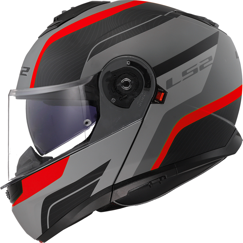 LS2 FF908 STROBE II MONZA RED-06 Negro Gris