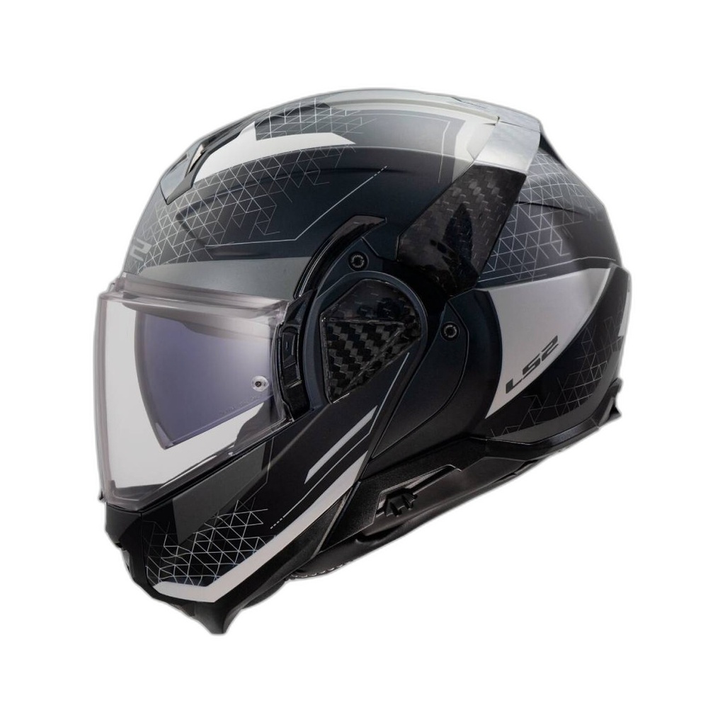 Casco Moto Modular LS2 FF910 Advant II Triple Blanco Azul Rojo