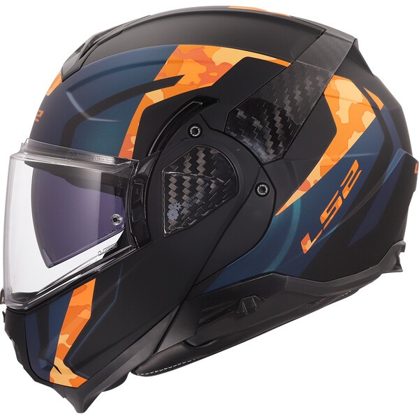 LS2 FF910 ADVANT II GLIDE Negro Naranja