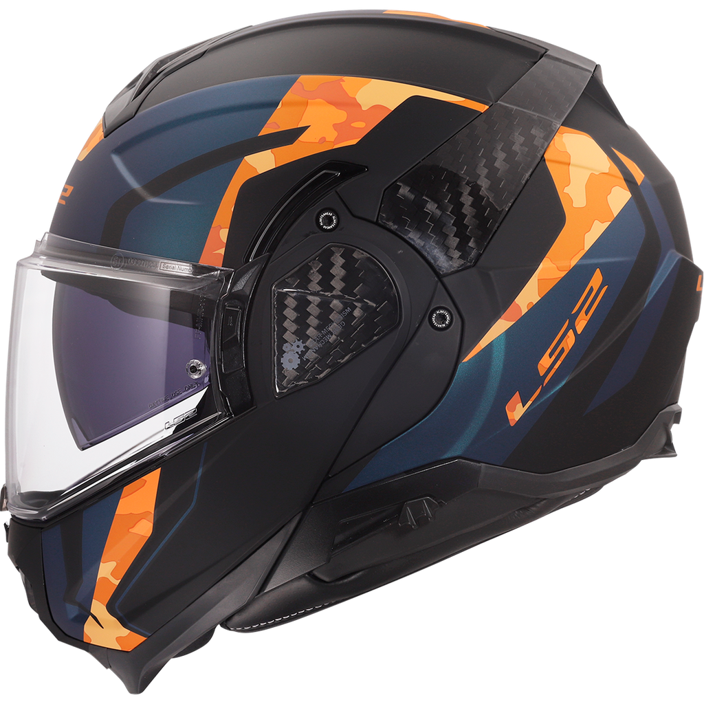 LS2 FF910 ADVANT II GLIDE Negro Naranja