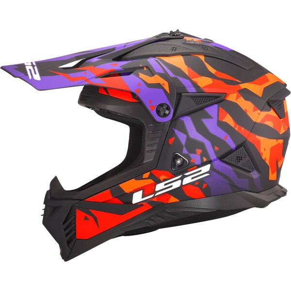 LS2 MX708 FAST II GROTESK ORANGE-06 Morado