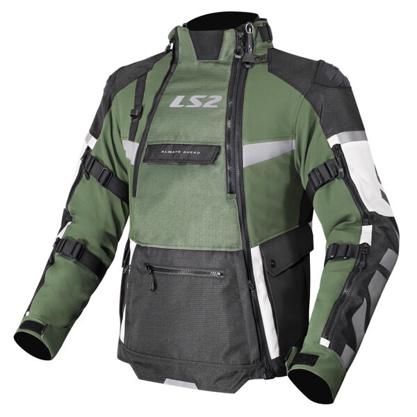 Chaqueta Hombre LS2 X-MASTER Negro Verde