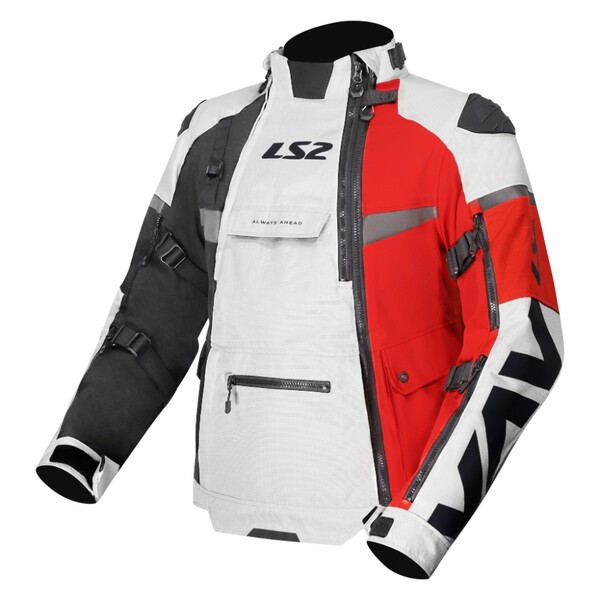 [64290F01323XL] LS2 X-Master Man Jacket Black Grey Red (3XL)