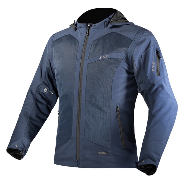 Chaqueta Moto LS2 Bolton Air Mujer Azul Oscuro Impermeable Ventilada