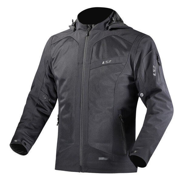 [64300S01123XL] LS2 Bolton Air Man Jacket Black (3XL)