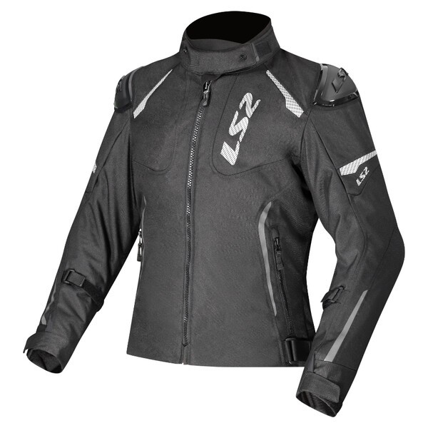 [64320W00123XL] LS2 Zoom Lady Jacket Black (3XL)