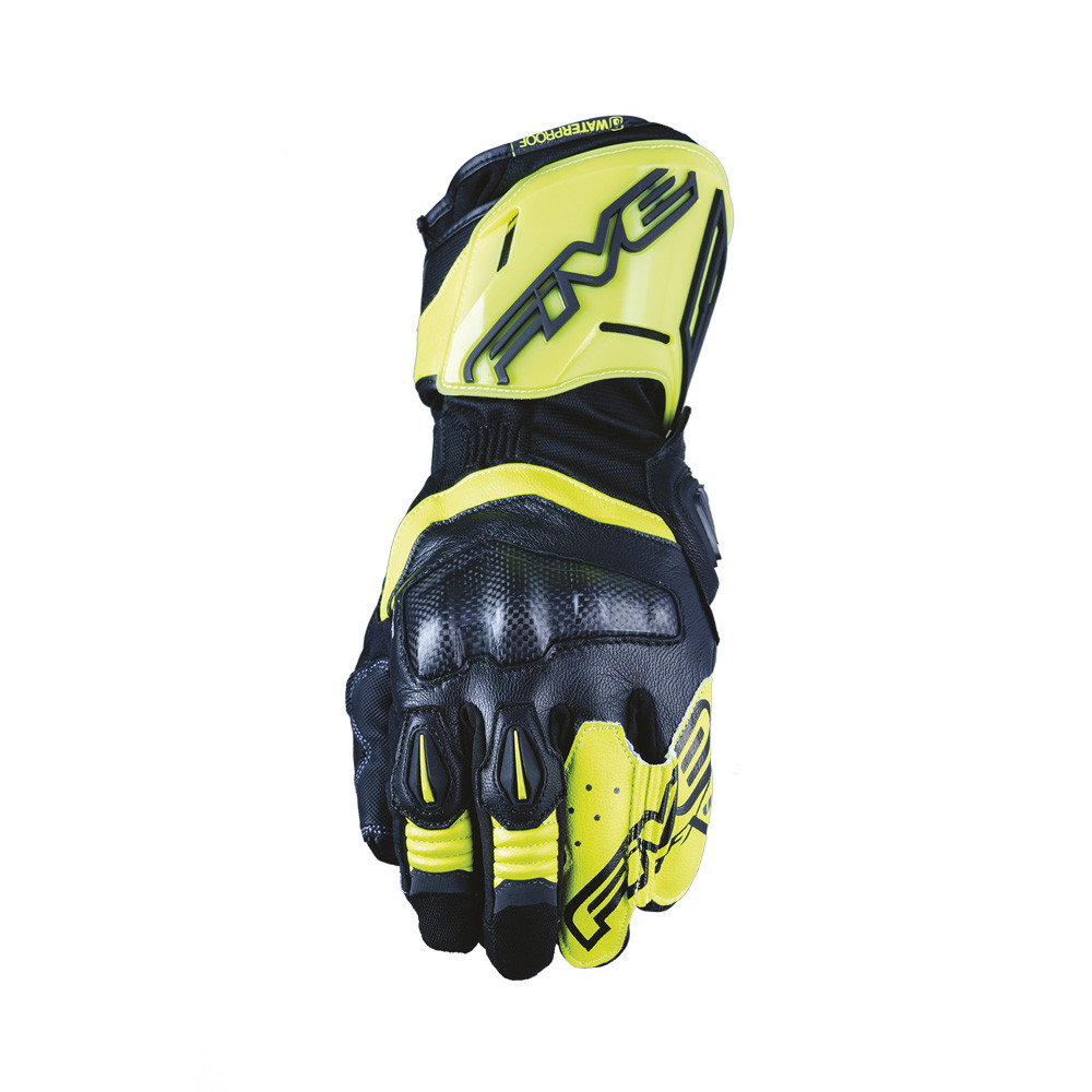 GUANTES FIVE RFX WP NEGRO / AMARILLO FLUOR