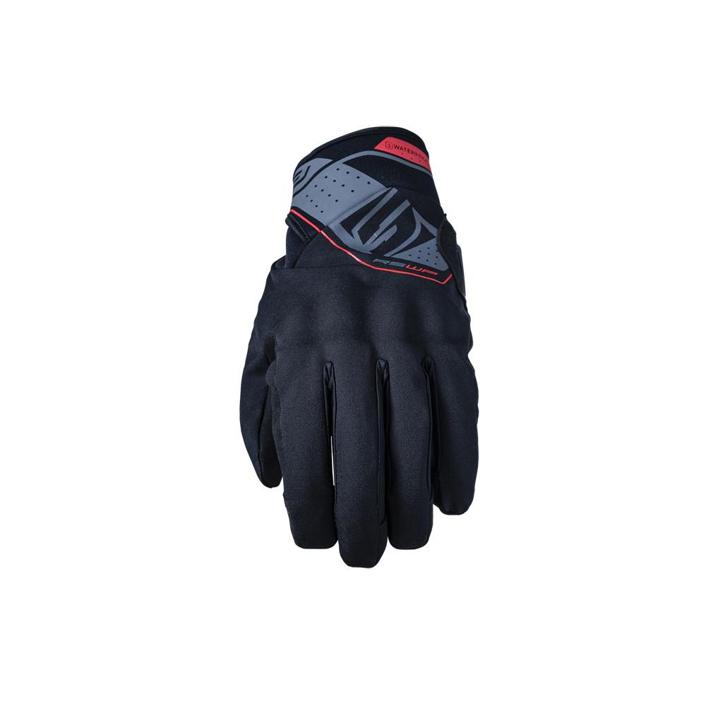 GUANTES FIVE RS WP NEGRO / ROJO