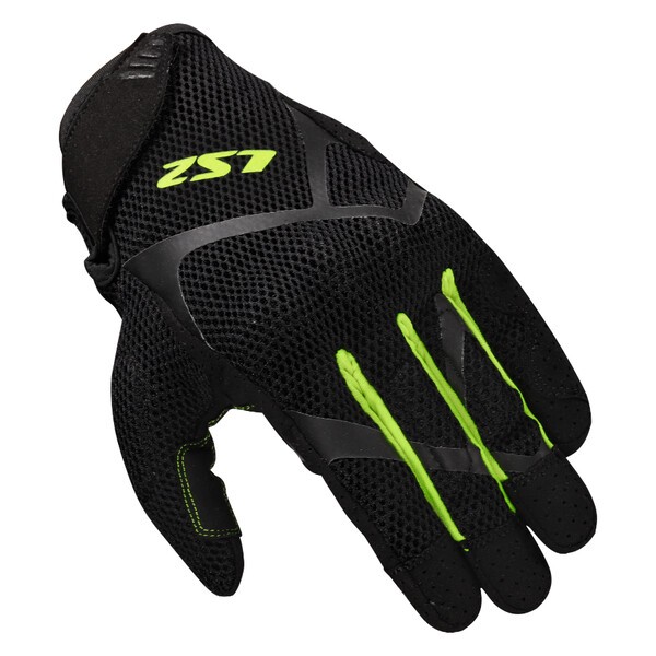 Guantes Hombre LS2 RAY II H-V Negro Amarillo