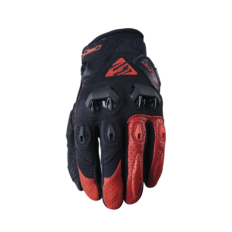 GUANTES FIVE STUNT EVO NEGRO / ROJO
