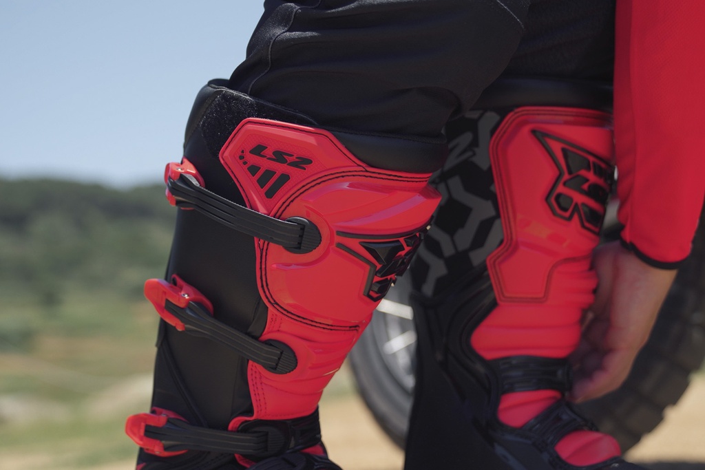 Botas Hombre LS2 RAPTOR Negro Blanco