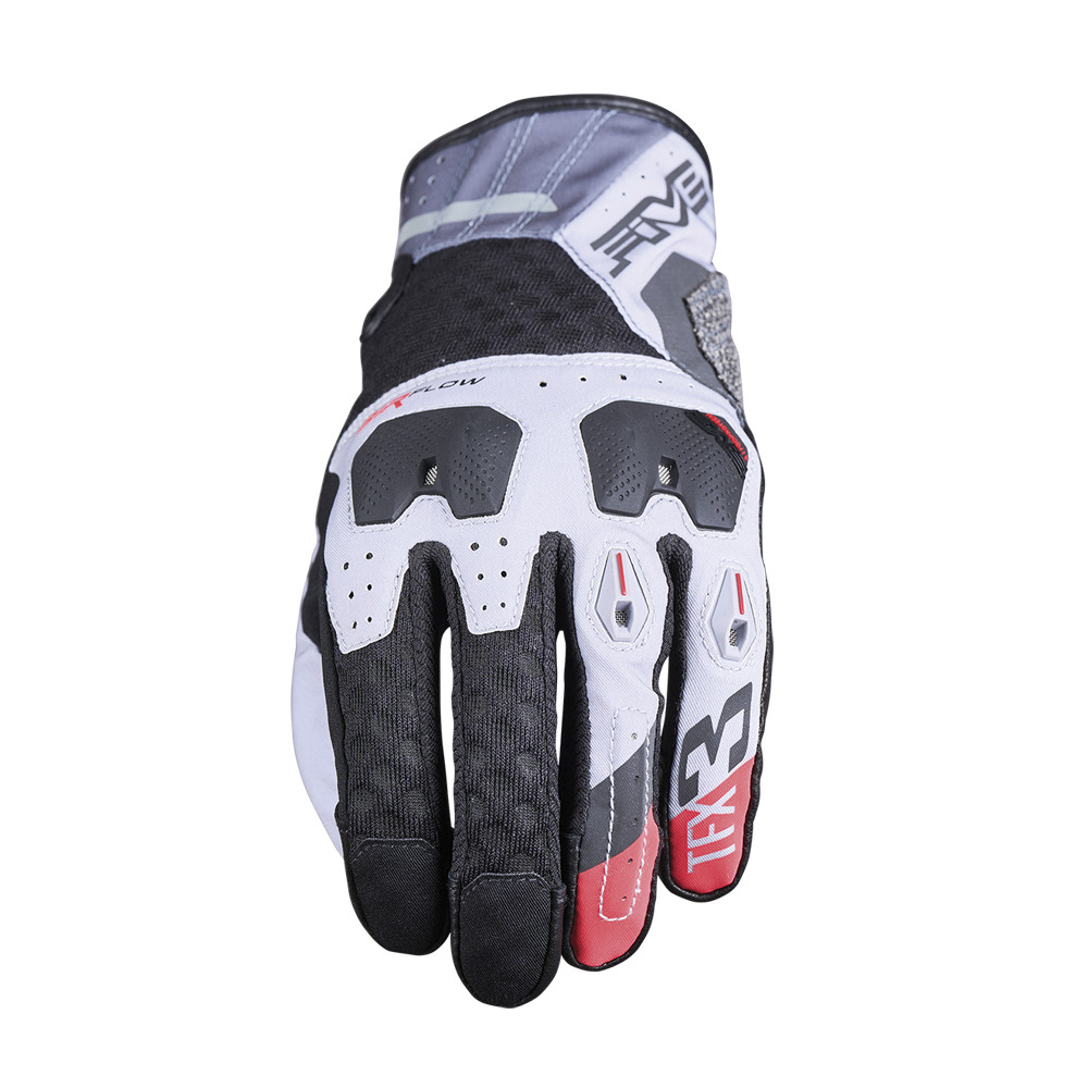 GUANTES FIVE TFX3 AIRFLOW GRIS / ROJO