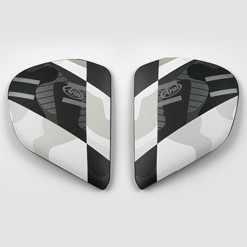 [55025592] ARAI Cubiertas laterales ARAI PATCH Blanco (Compatible sistema VAS-V) Blanco