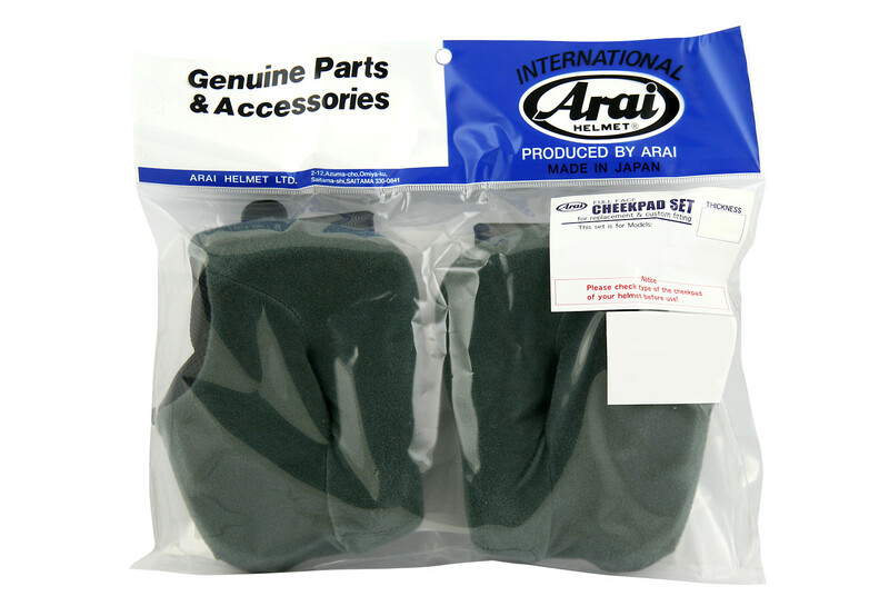 [55054397] ARAI Carrilleras ARAI (Dry Cool), 30 mm. Gris (Modelos: REBEL/CHASER-V)