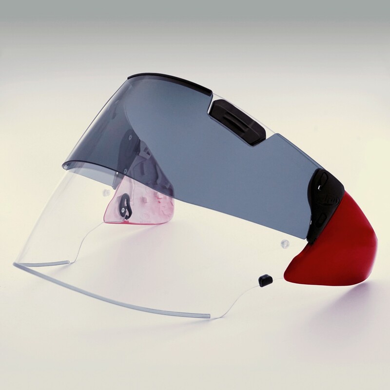 ARAI Kit ARAI Pro Shade VAS-Z (Pantalla Transparente+Visor solar), rojo Verde mate