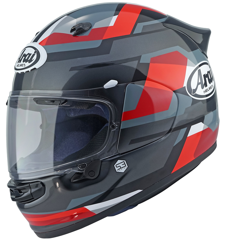 [177-0319-04] ARAI Casco ARAI QUANTIC Abstract - rojo - L Rojo