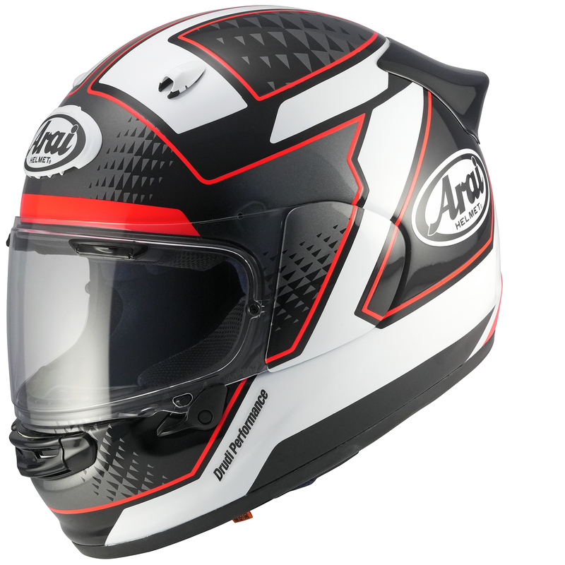 ARAI Casco ARAI Quantic Giu - Rojo - M Blanco & Negro & Rojo & Rojo