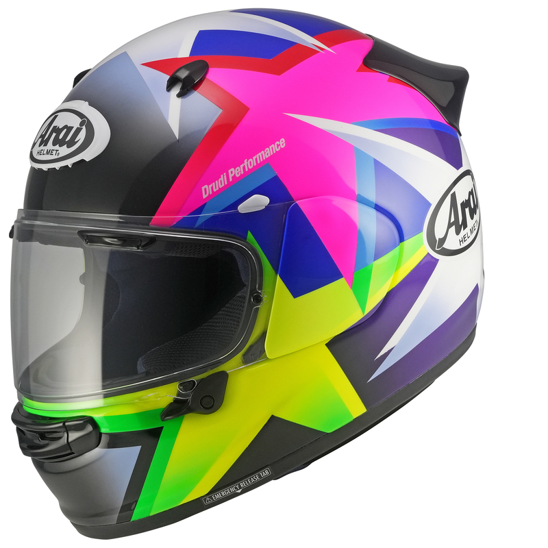 [177-0369-05] ARAI Casco ARAI Quantic Star - Multicolor - XL Amarillo & Azul & Rosa & Multi