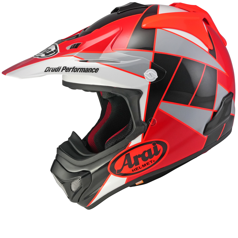 [185-0363-01] ARAI Casco ARAI MX-V EVO Peak - rojo - XS Gris & Negro & Rojo & Rojo