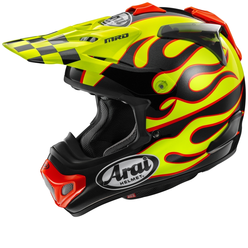 ARAI Casco ARAI MX-V EVO - Flame Yellow - XS Amarillo & Amarillo & Negro & Rojo