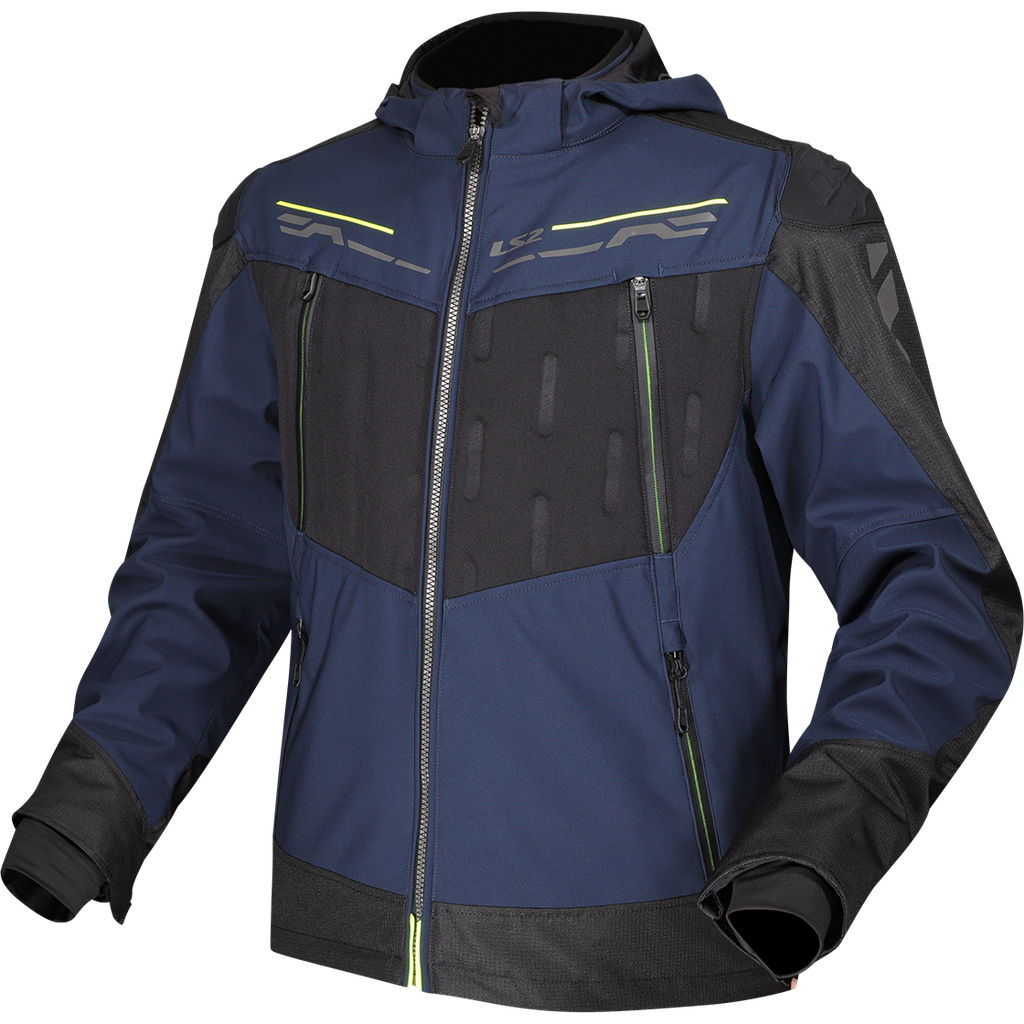[64280W0154S] LS2 ZIRCONIUM MAN JACKET BLUE BLACK H-V YELLOW (S)