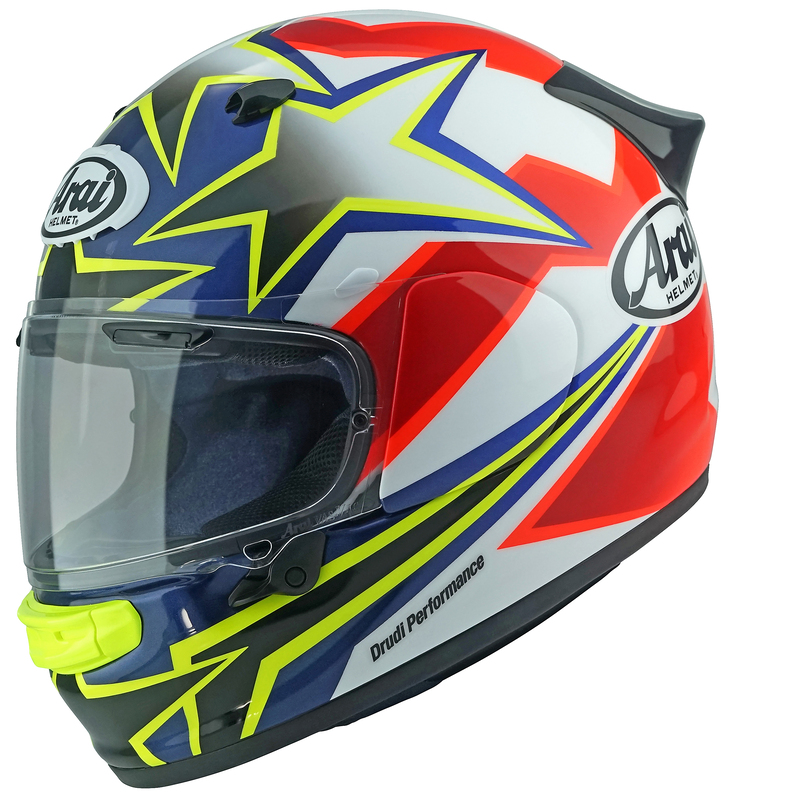[177-0312-05] ARAI Casco ARAI Quantic Star & Stripes - Rojo - XL Amarillo & Azul & Blanco & Rojo & Rojo