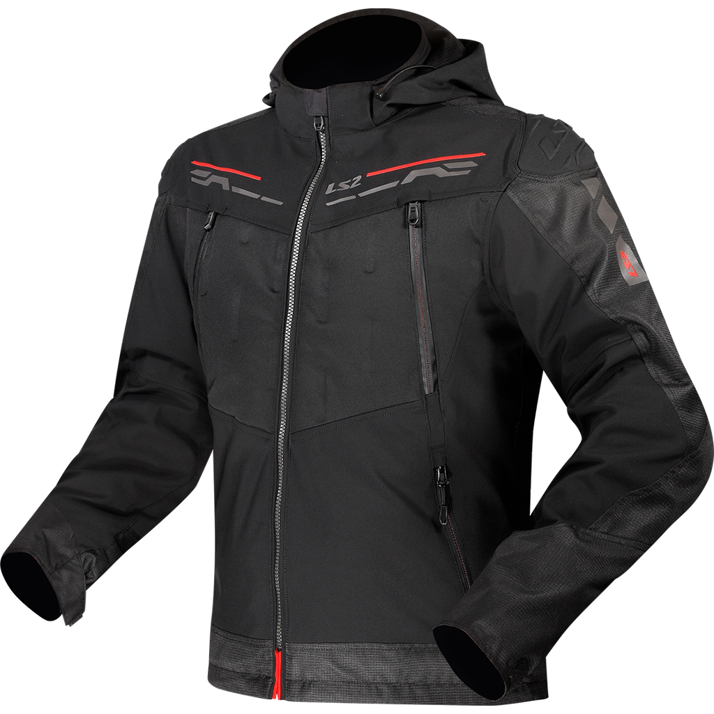 [64280W0132S] LS2 ZIRCONIUM MAN JACKET BLACK RED (S)