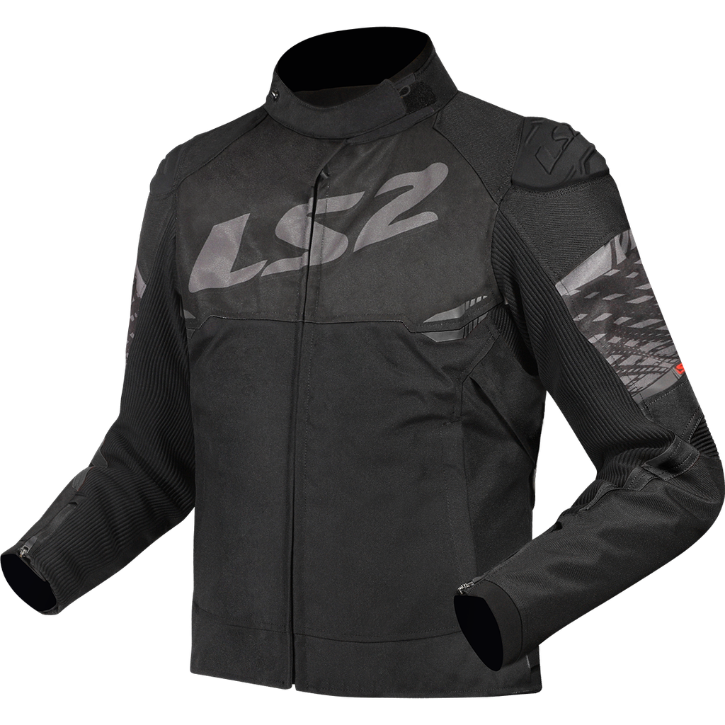 Chaqueta Moto LS2 Apex Mujer Negro Oscuro Gris