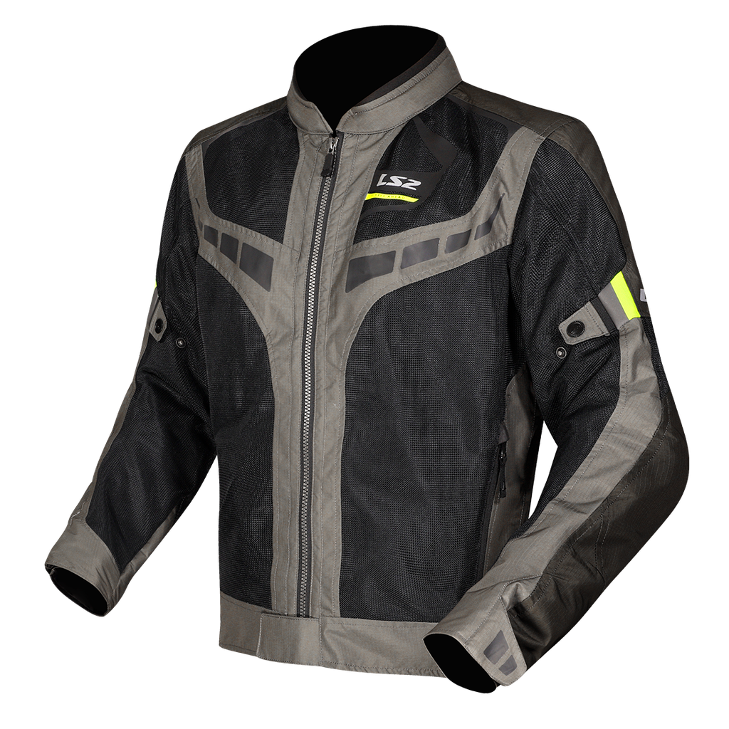 Chaqueta Moto Verano LS2 Garda Air Hombre Verde Negro Amarillo