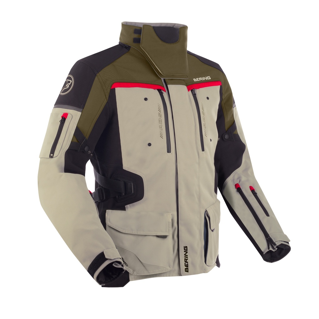 [BTV784S] Chaqueta Bering Freeway Beige/Negro (S)