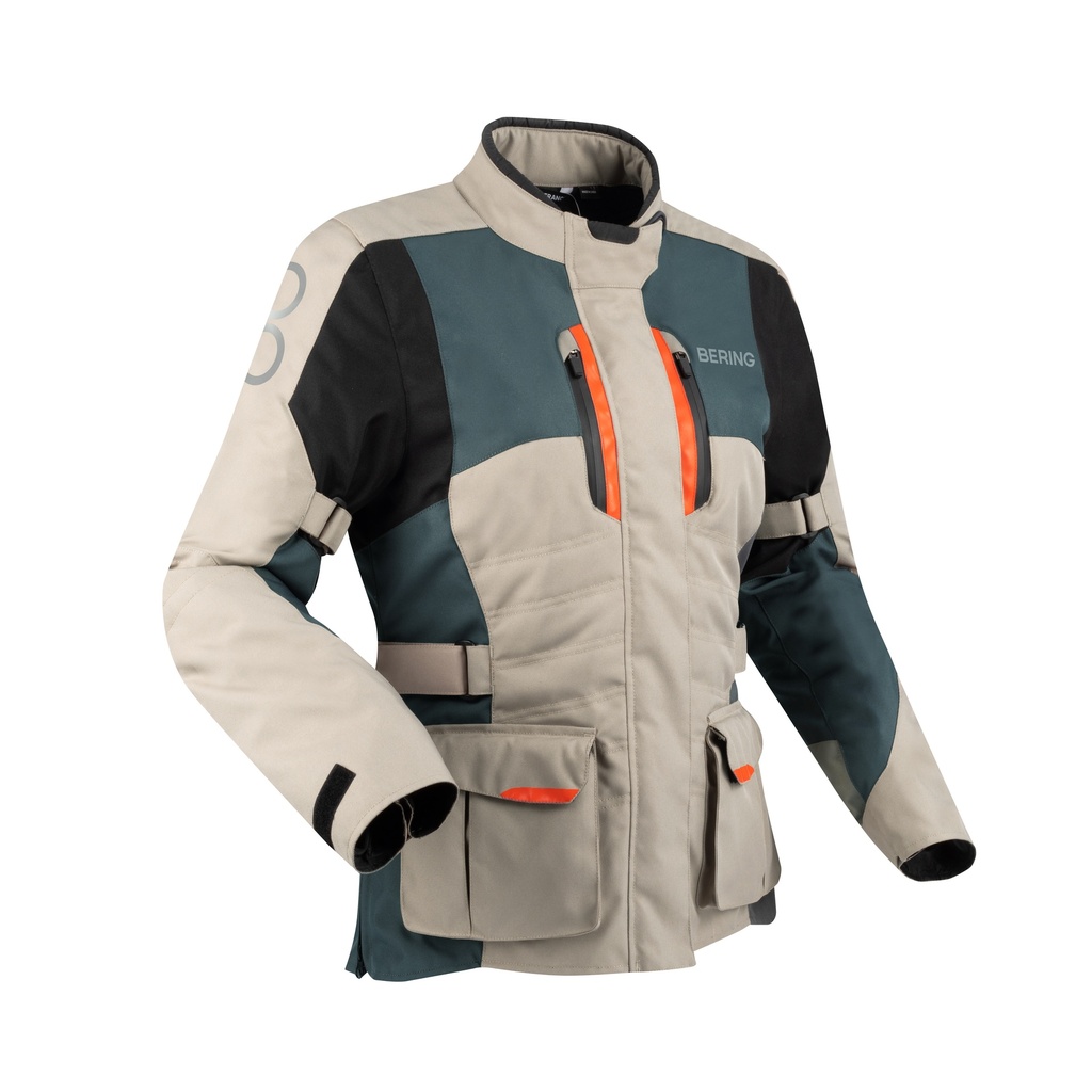 Chaqueta Bering Siberia Mujer Beige/Gris/Naranja