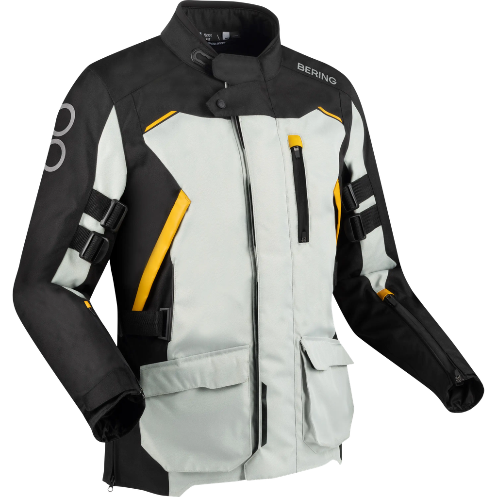 Chaqueta Bering Zephyr Negro/Gris/Amarillo