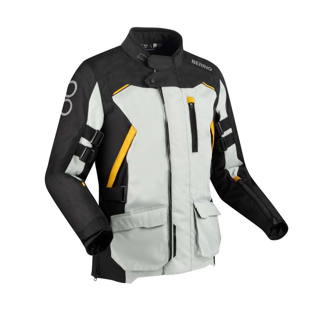 [BTV877S] Chaqueta Bering Zephyr Negro/Gris/Amarillo (S)