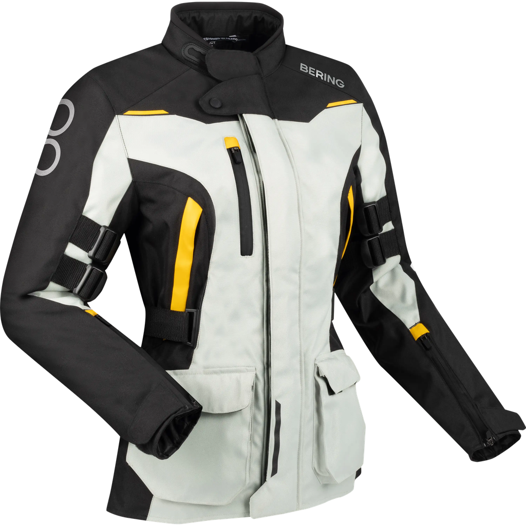 Chaqueta Bering Zephyr Mujer Negro/Gris/Amarillo