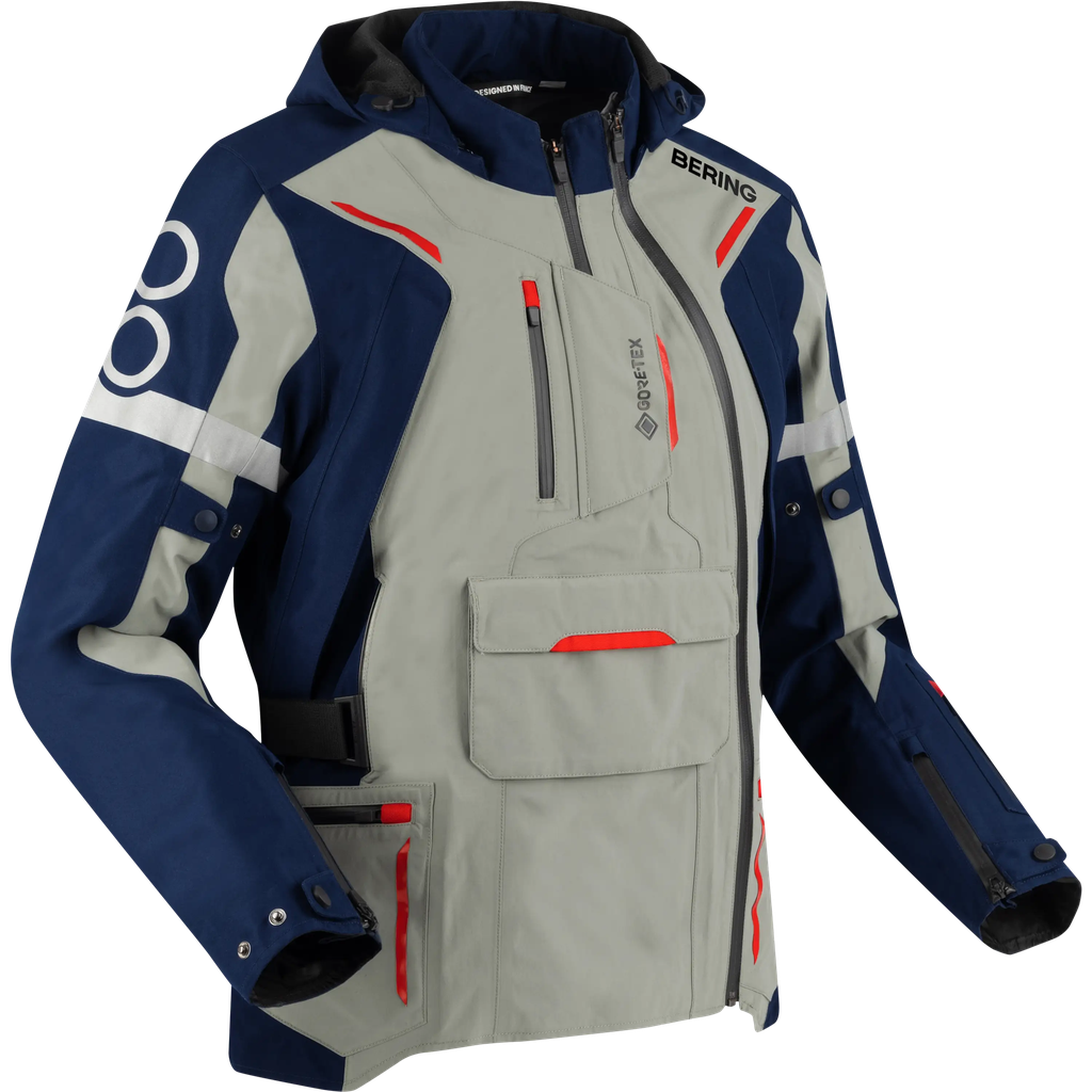Chaqueta Bering Austral GTX Azul Marino/Gris/Rojo