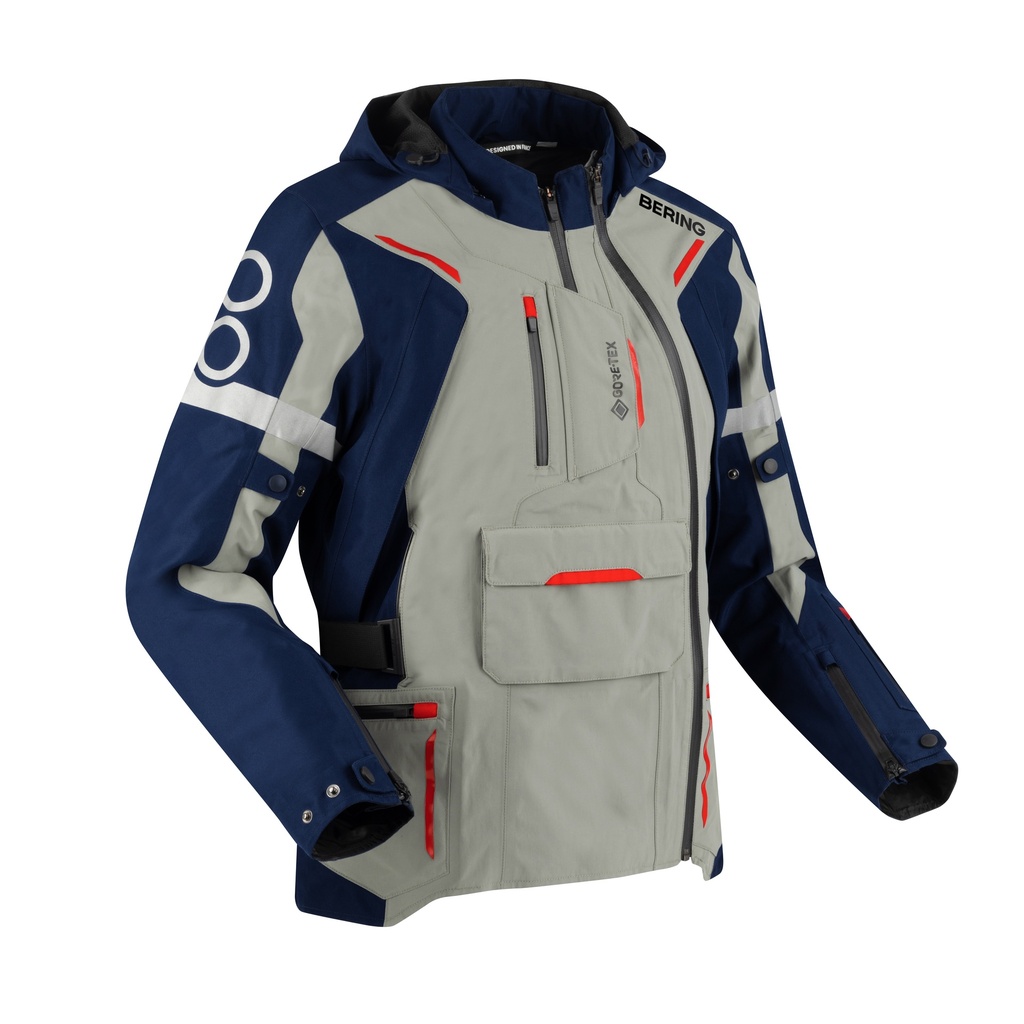Chaqueta Bering Austral GTX Azul Marino/Gris/Rojo