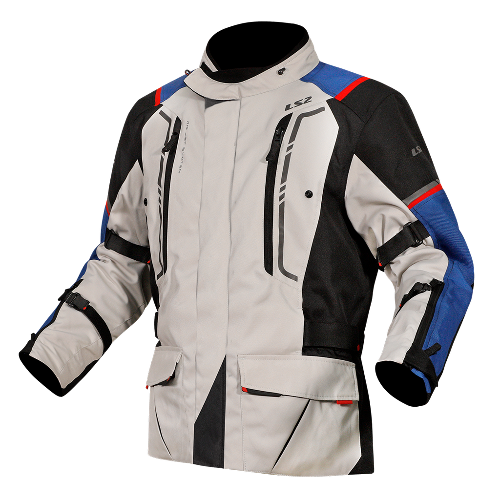 LS2 NARVIK MAN JACKET BLUE BLACK GREY RED