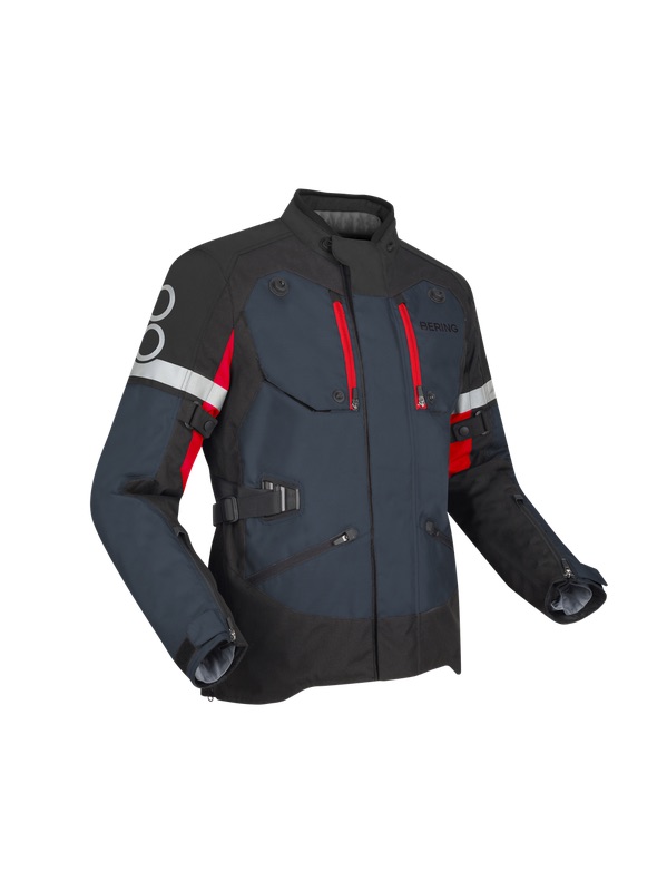 [BTV1161S] Chaqueta Bering Halifax - En 17353 Negro/Antracita/Rojo (S)