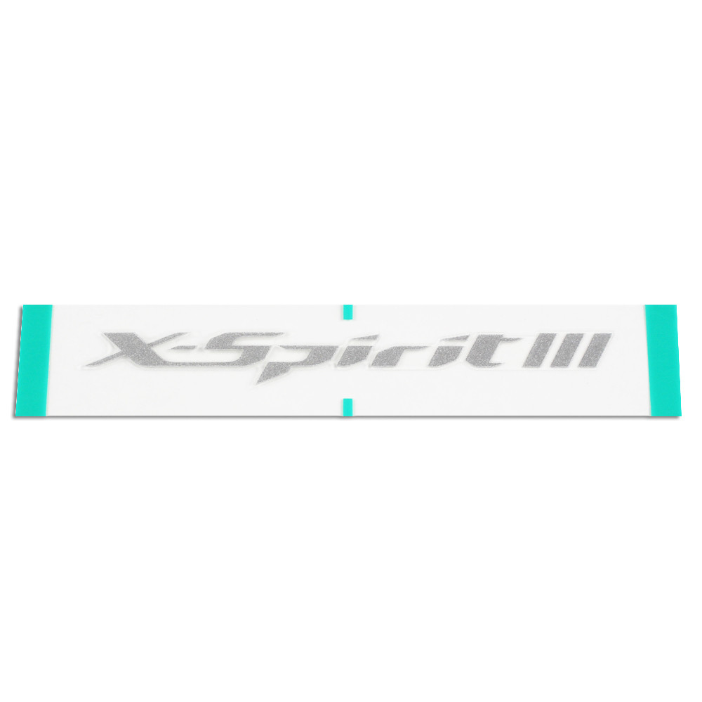 [09014STCMTSLV] Recambio Shoei Logo Posterior X-spirit 3 Gris Mate