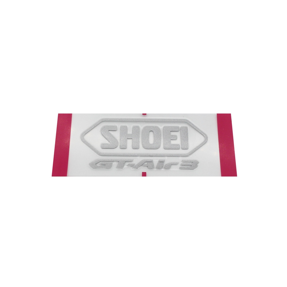 [090GT3RSTSLV] Recambio Shoei Logo Posterior Gt-air 3 Gris Plata