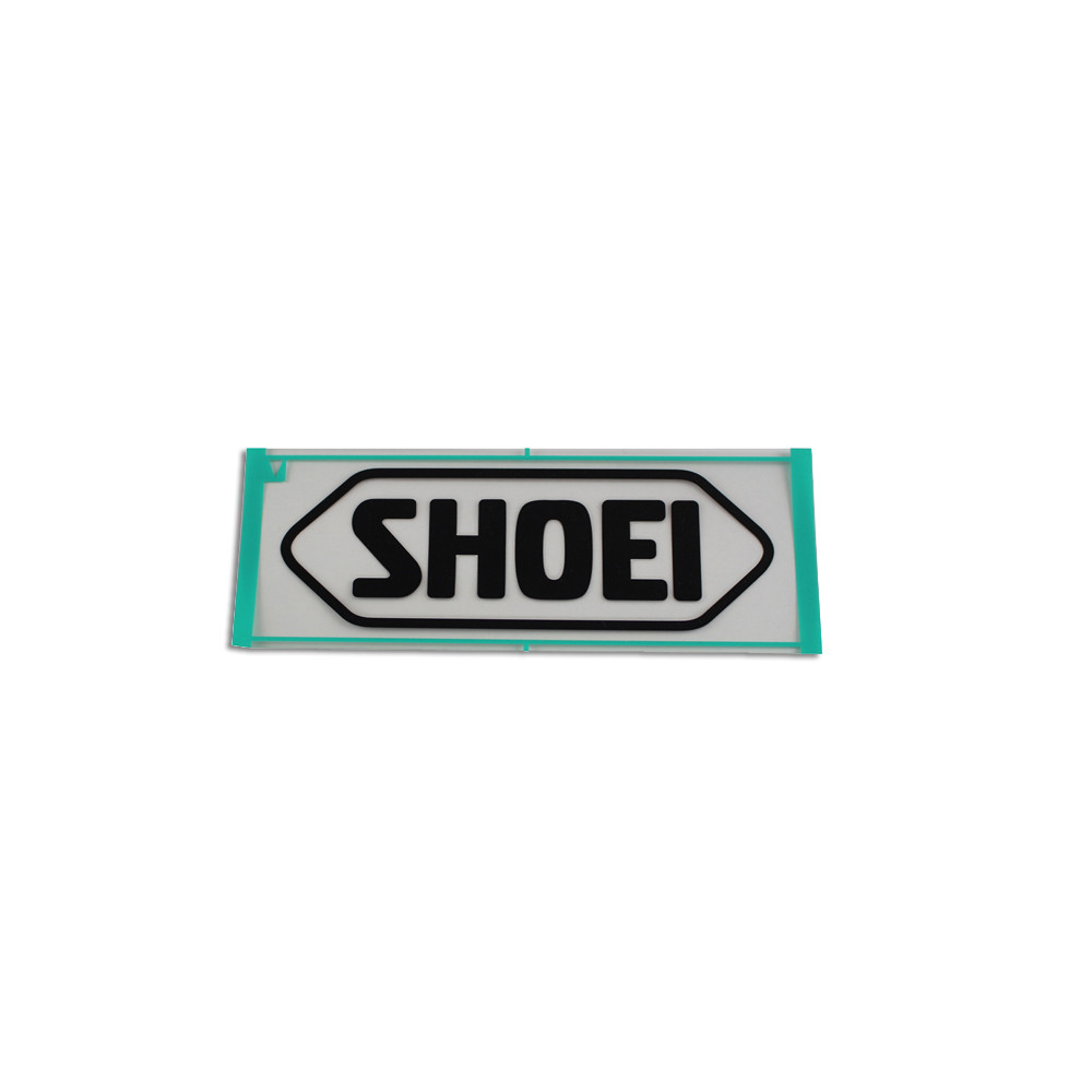 [090HL82MTBLK] Recambio Shoei Logo Frontal 82MM RJ Platinum-r / S-20 Negro Mate