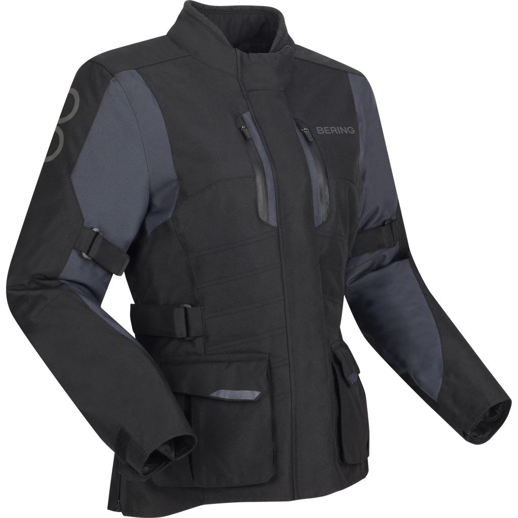 Chaqueta Bering Siberia Mujer Negro/Gris