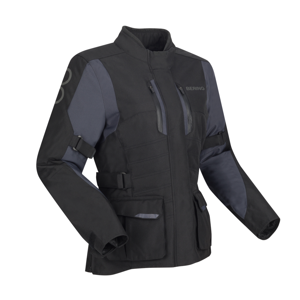 Chaqueta Bering Siberia Mujer Negro/Gris