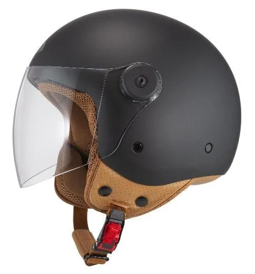 Casco Jet NZI Magma negro mate