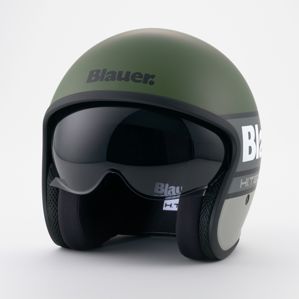 [12CBKHU01777H01H6701] Casco Jet Blauer Pilot 4.0 Verde Mate Gris (XS)