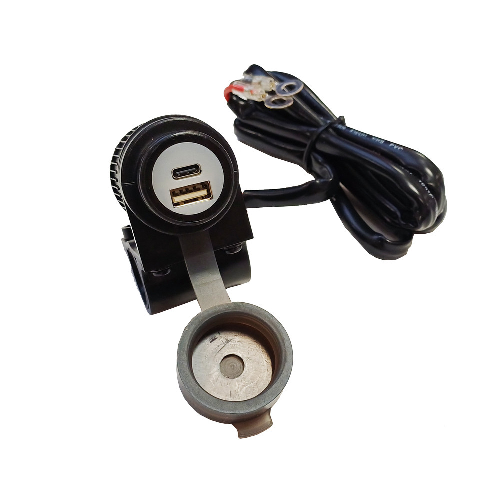 Toma de Carga Doble USB / USB-C para Moto CTR