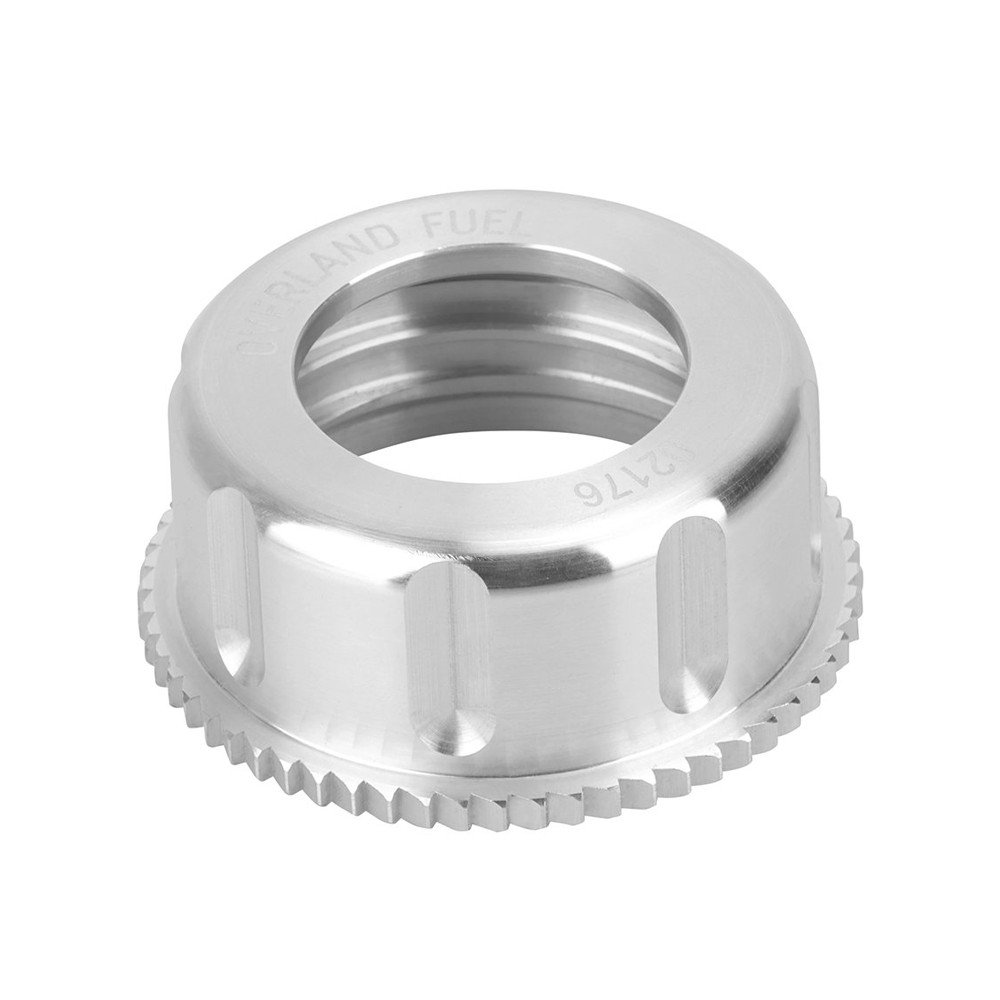 [OFP-02176-N] Tapón de Recambio Aluminio CNC para Bidón Overland Fuel Plata