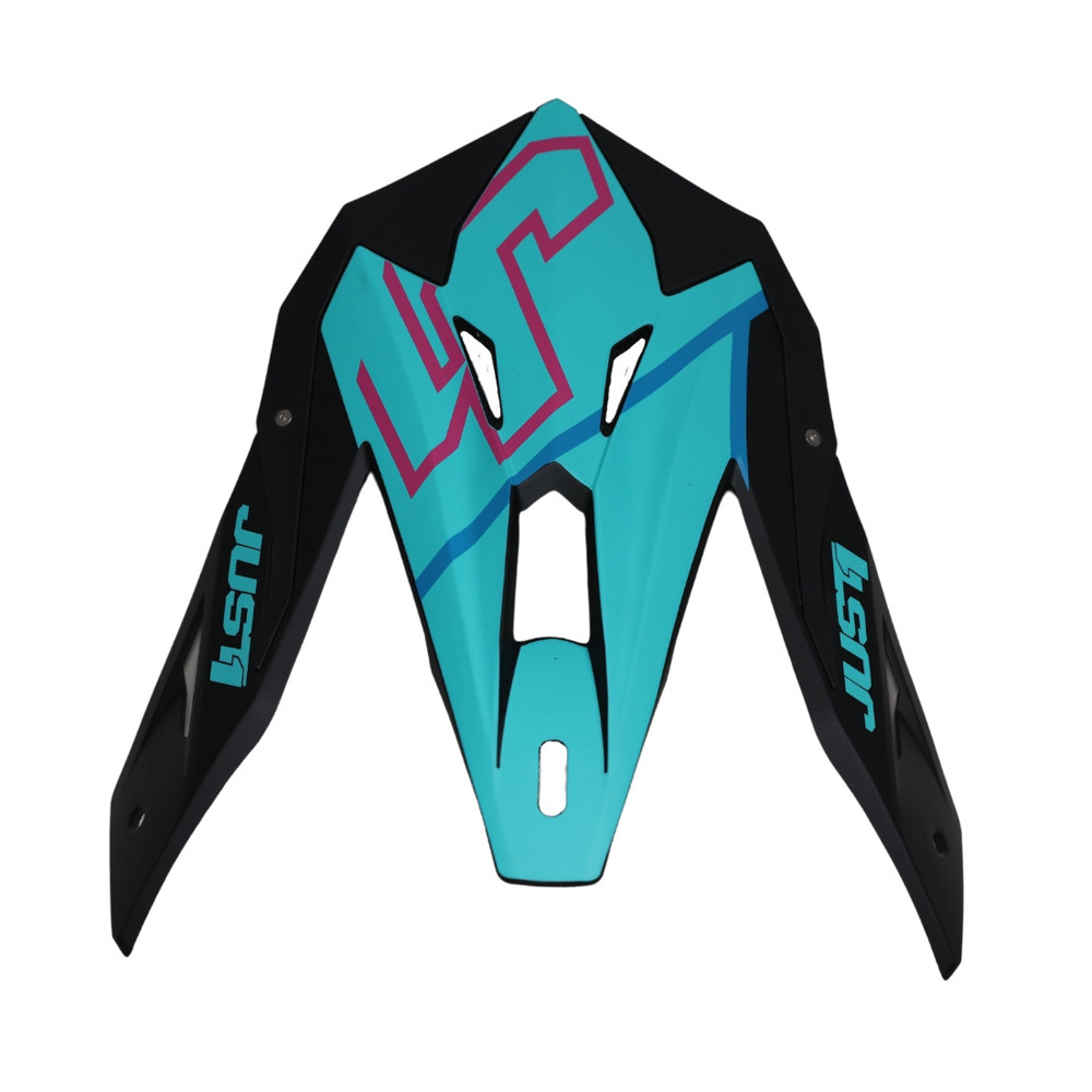 [669004021900700] Recambio JUST1 Visera J-39 Thruster Negro / Azul / Fuxia